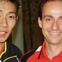 Hugo e Lee Chong Wei nº 1 do mundo